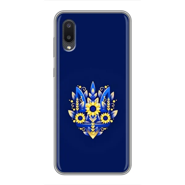 Чехол с принтом «Цветочный Герб» для Samsung Galaxy A02
