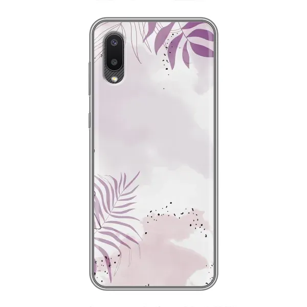 Чехол с принтом «Фиолетовые листья» для Samsung Galaxy A02