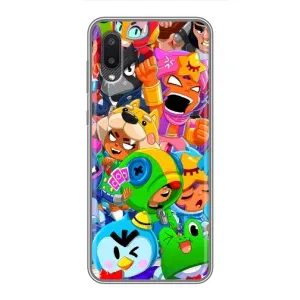 Чехол для Samsung Galaxy A02 Бравл Старс (VPrint) (Герої Бравл Старс)