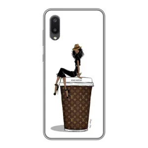 Чехлы Луи Витон для Samsung Galaxy A02 (AlphaPrint - LOUIS VUITTON) (кофе LOUIS VUITTON)