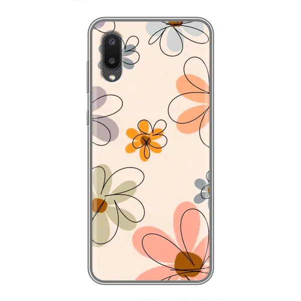 Чехол с принтом «Разноцветные цветы» для Samsung Galaxy A02