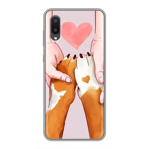 Чохол з принтом «Любовь до собак» для Samsung Galaxy A02