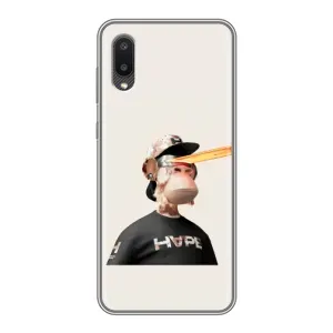 Чехлы с Обезьянами NFT для Samsung Galaxy A02 (AlphaPrint) (обезьяна NFT в очках)