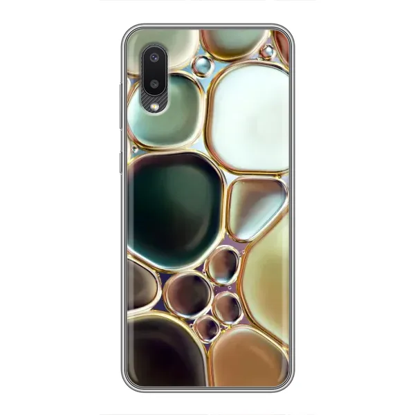 Чехол с принтом «Радужный Мрамор» для Samsung Galaxy A02