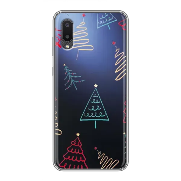 Чехол с принтом «Рождественские елки» для Samsung Galaxy A02