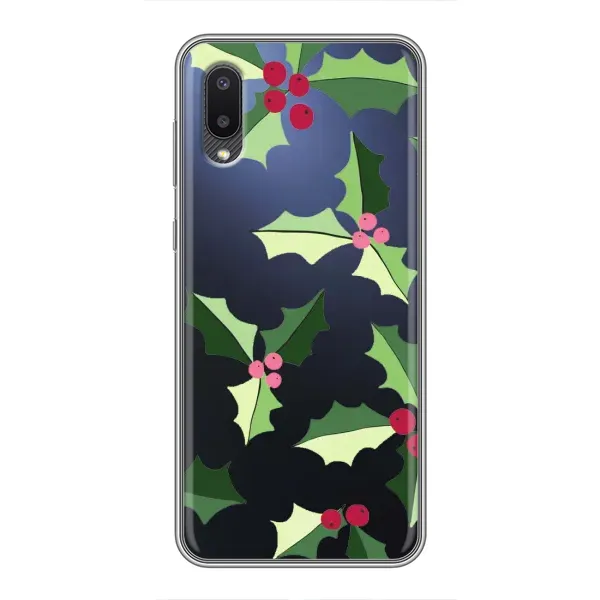 Чехол с принтом «Рождественский фон» для Samsung Galaxy A02