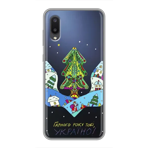 Чехол с принтом «Рождественский герб» для Samsung Galaxy A02