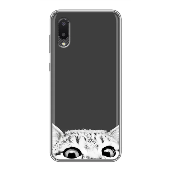 Чехол с принтом «Выглядывает кот» для Samsung Galaxy A02
