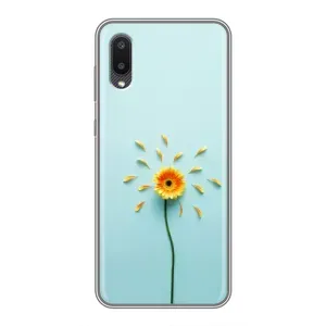 Чохли з квітами для Samsung Galaxy A02 (VPrint) (Жовта квітка)