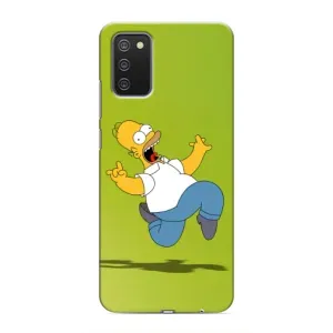 Чехол с Симпсонами для Samsung Galaxy A02s (VPrint) (Гомер Симпсон)