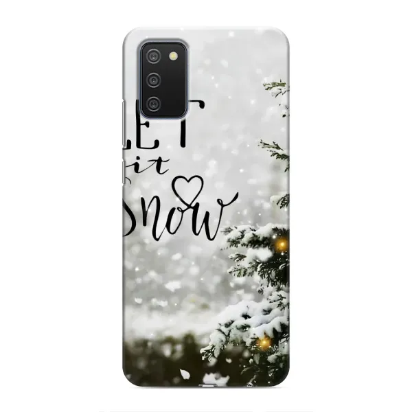 Чехол с принтом «Let it snow» для Samsung Galaxy A02s Чехол с принтом «Let it snow» для Samsung Galaxy A02s