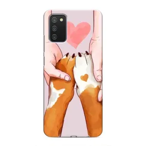 Чехлы с собаками для Samsung Galaxy A02s (VPrint) (Любовь к собакам)