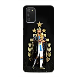 Чохли для Samsung Galaxy A02s (Leo чемпіон) (AlphaPrint) (Мессі Король)