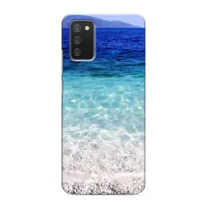 Силиконовый чехол с КАРТИНКАМИ лето для Samsung Galaxy A02s (AlphaPrint) (Море)