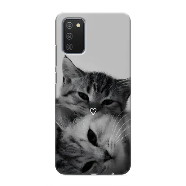 Чохол з принтом «Пара котів» для Samsung Galaxy A02s