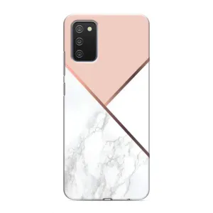 Мраморный чехол на Samsung Galaxy A02s (VPrint) (Тройной мрамор)