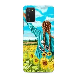 Чехол для Патриота Украины Samsung Galaxy A02s - (AlphaPrint) (Украиночка)