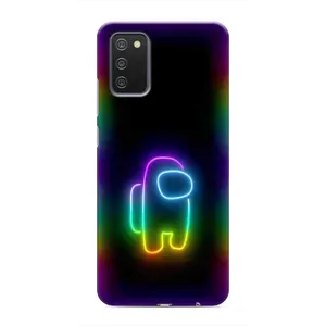 Чехол Амонг Ас для Samsung Galaxy A02s (AlphaPrint) (Яркий скин)