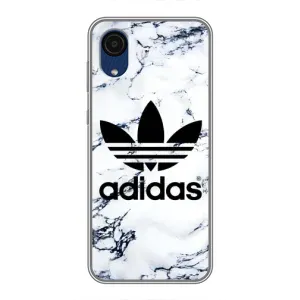 Чехлы Адидас для Samsung Galaxy A03 Core (AlphaPrint) (Адидас на мраморе)