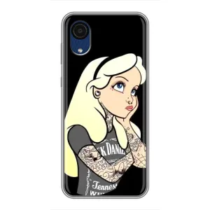 Чехол с печатью для Samsung Galaxy A03 Core - (Мода) (AlphaPrint) (Девочка в тату)