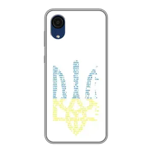 Чехлы для Samsung Galaxy A03 Core  Укр. Символика (AlphaPrint) (Герб из букв)