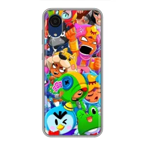Чехол для Samsung Galaxy A03 Core Бравл Старс (VPrint) (герои Бравл Старс)