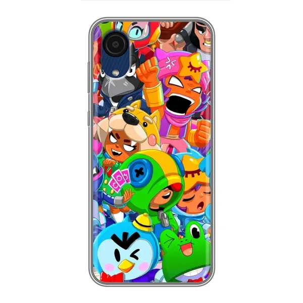 Чехол с принтом «герои Бравл Старс» для Samsung Galaxy A03 Core