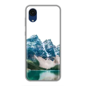 Силиконовый чехол с КАРТИНКАМИ лето для Samsung Galaxy A03 Core (AlphaPrint) (Гори)