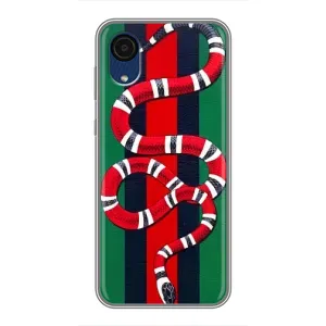 Чехлы ГУЧЧИ для Самсунг А03 Кор (AlphaPrint) (Gucci змия)