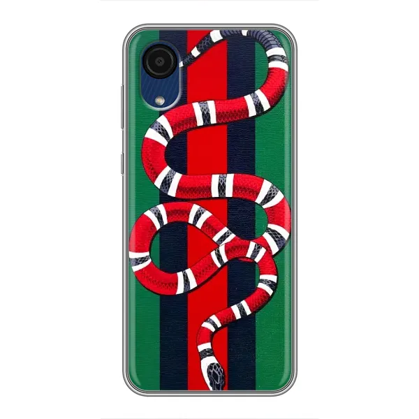 Чехол с принтом «Gucci змия» для Samsung Galaxy A03 Core Чехол с принтом «Gucci змия» для Samsung Galaxy A03 Core