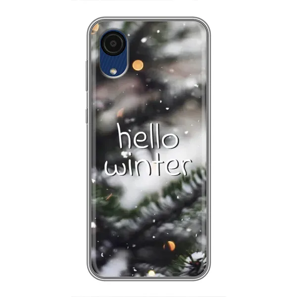 Чехол с принтом «Hello winter» для Samsung Galaxy A03 Core