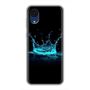 Чехол с Короной Самсунг А03 Кор - (AlphaPrint) (Капля короны)