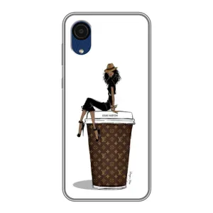 Чехлы Луи Витон для Samsung Galaxy A03 Core (AlphaPrint - LOUIS VUITTON) (кофе LOUIS VUITTON)