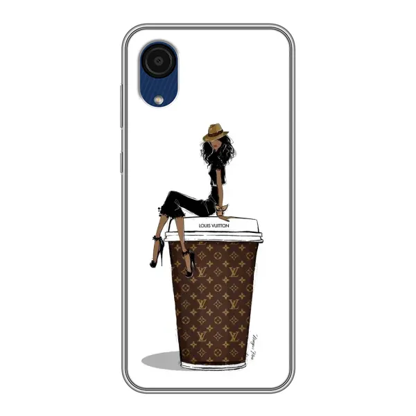 Чохол з принтом «кава LOUIS VUITTON» для Samsung Galaxy A03 Core