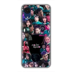 Чехол Гра в кальмара для Samsung Galaxy A03 Core (Коллаж Игра кальмара)