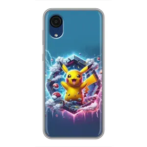 Чохол з Пікачу на Samsung Galaxy A03 Core (Лого Пікачу)