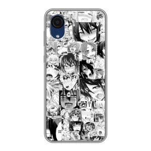 Анимешный чехол для Samsung Galaxy A03 Core (Ahegao manga)