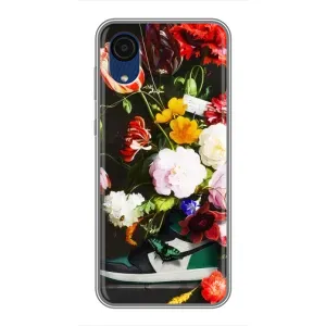 Брендновые Чехлы для Samsung Galaxy A03 Core - (PREMIUMPrint) (Nike цветы)