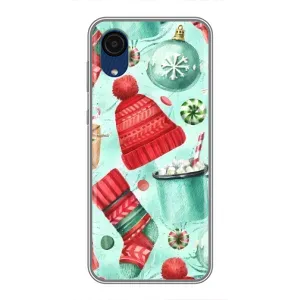 Новорічні Чохли для Samsung Galaxy A03 Core (VPrint) (Одяг НР)