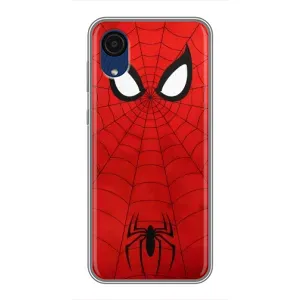 Чехол с человеком пауком для Samsung Galaxy A03 Core - (AlphaPrint) (Паук (Марвел))