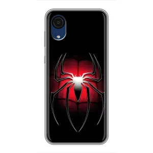 Чехол с человеком пауком для Samsung Galaxy A03 Core - (AlphaPrint) (Паук марвел)