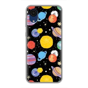 Космические Чехлы для Самсунг А03 Кор (VPrint) (Рисованные планеты)