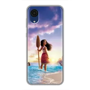 Чехол с мультфильмом Моана Samsung Galaxy A03 Core (Моана с веслом)