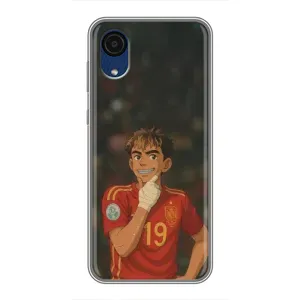 Чехол с футболистом Ламин Ямаль Samsung Galaxy A03 Core (Ямаль аниме)