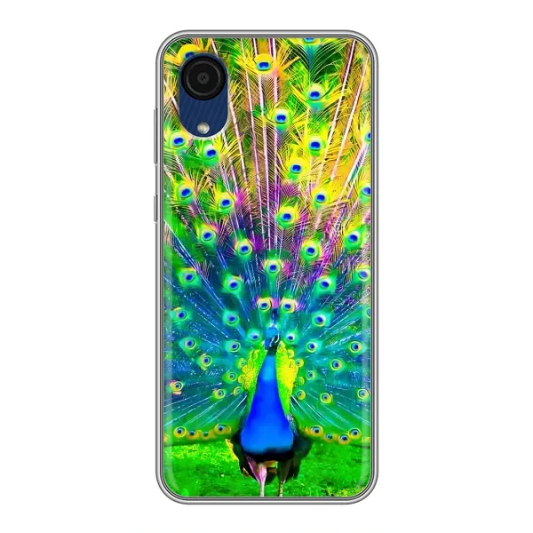 Чехол с принтом «Яркий Павлин» для Samsung Galaxy A03 Core