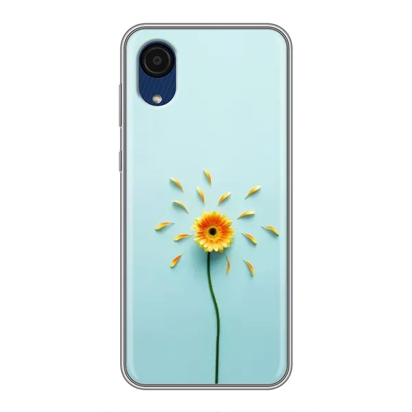 Чехол с принтом «Желтый цветок» для Samsung Galaxy A03 Core