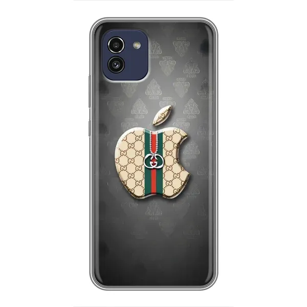 Чохол з принтом «Apple gucci» для Samsung Galaxy A03 (A035)