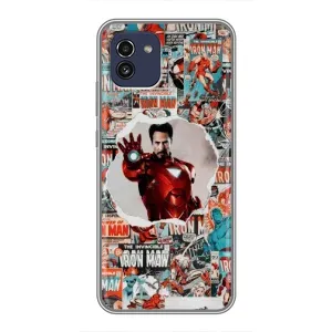 Чехлы с героями Марвел Samsung Galaxy A03 (A035) (VPrint) (Айронмен)