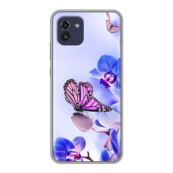 Чохол з принтом «Метелик на квітах» для Samsung Galaxy A03 (A035) Чохол з принтом «Метелик на квітах» для Samsung Galaxy A03 (A035)