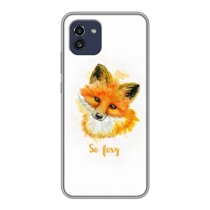 Чехлы с картинкой Лисички для Samsung Galaxy A03 (A035) (VPrint) (Девочка Лиса)